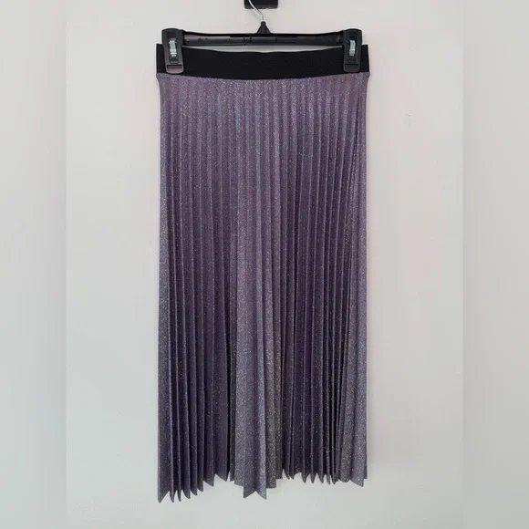 Bershka Shimmering Purple Maxi Skirt - Picture 4 of 4